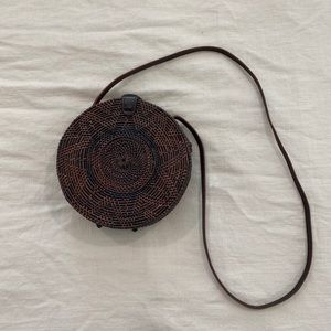 Round Rattan Bag